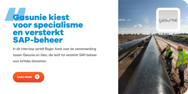 Gasunie kiest voor specialisme en versterkt SAP-beheer