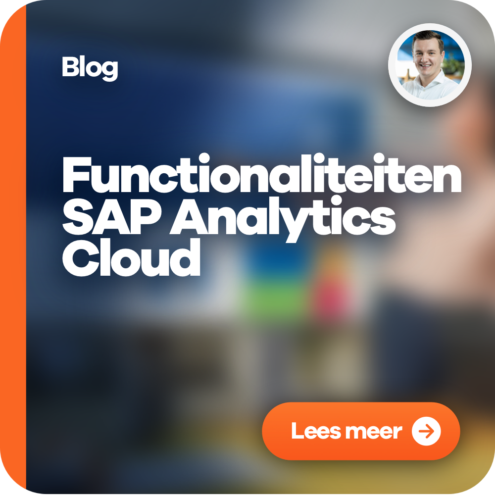 Blog - Functionaliteiten SAP Analytics Cloud